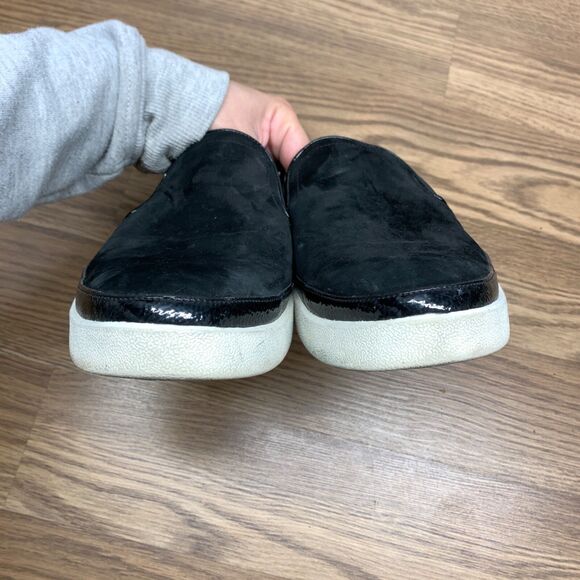 Vionic Effortless Mule Shoe Womens Size 11 Black Nubuck Leather Comfort Slip On - Picture 6 of 13